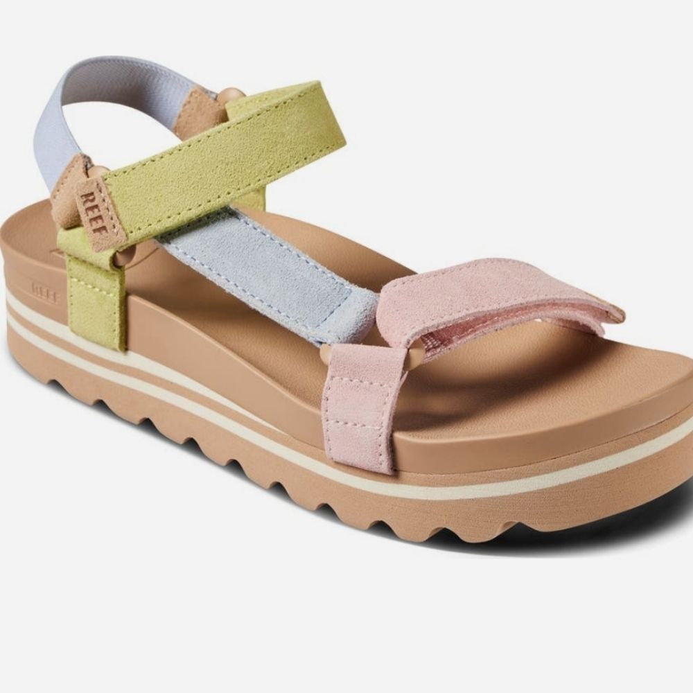 Reef Women's Multi-Color Suede Platform Sandal